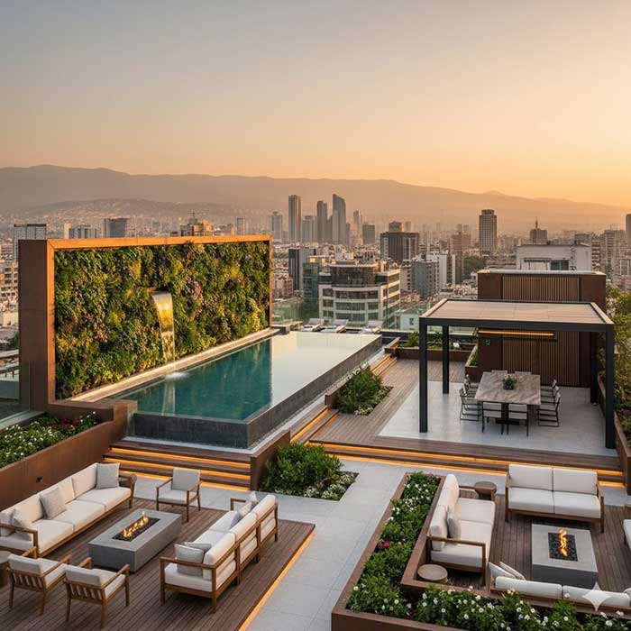 لنداسکیپ و محوطه سازی در فرشته؛ بازتعریف سازه های شیک